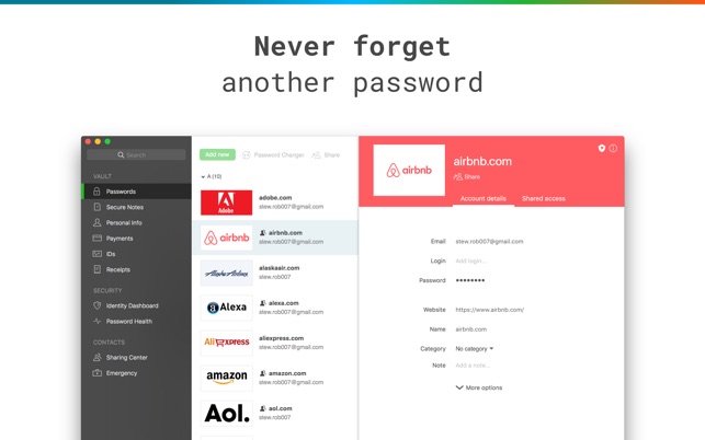 Dashlane Password Manager On The Mac App Store - screenshots