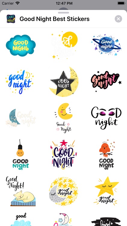 Good Night Best Stickers