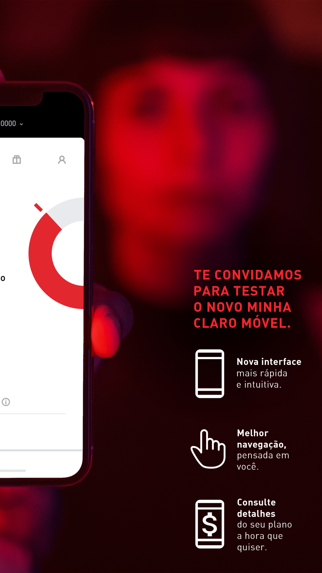 Screenshot do app Novo Minha Claro móvel