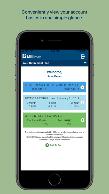 Milliman Mobile Benefits