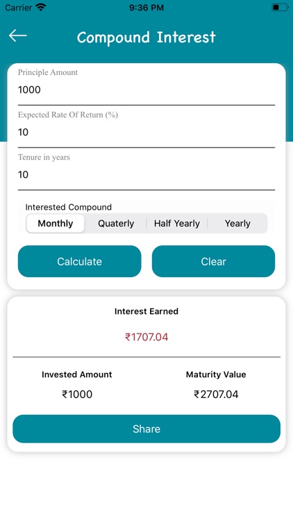 SIP Calculator : Mutual Fund screenshot-6