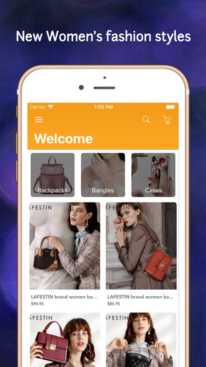 Shopping online fashion