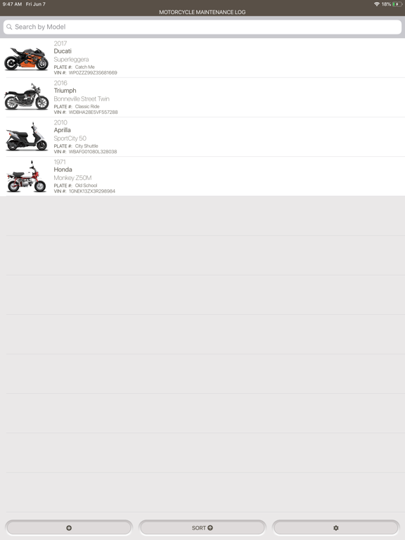 Motorcycle Maintenance Log screenshot 2