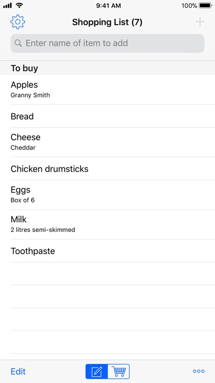 Easy Shopping List Lite