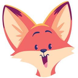 Quasi Fox Stickers by Robert Medrano