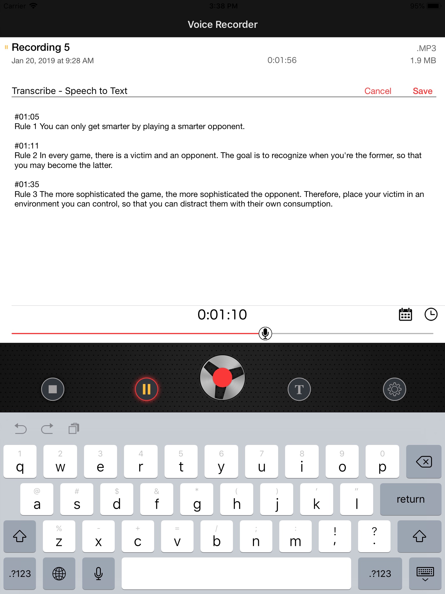 Voice Recorder - REC App screenshot 3