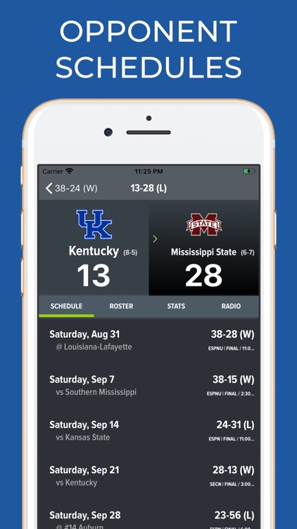 Kentucky Football Schedules screenshot-7