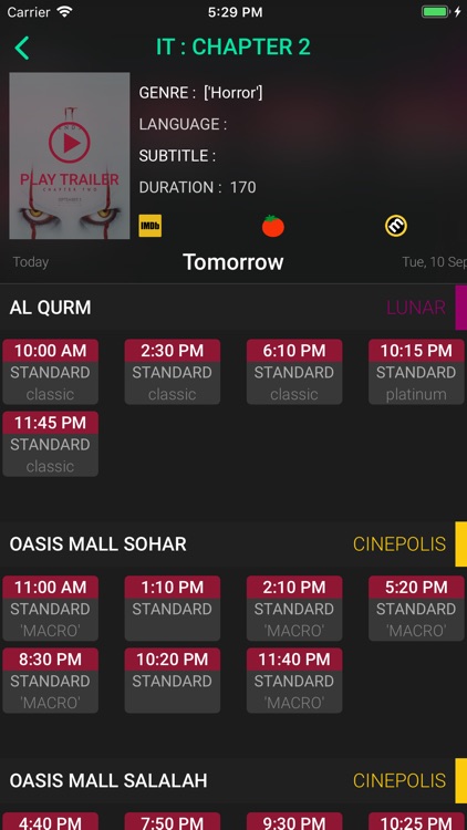 Oman Cinemas & Showtimes