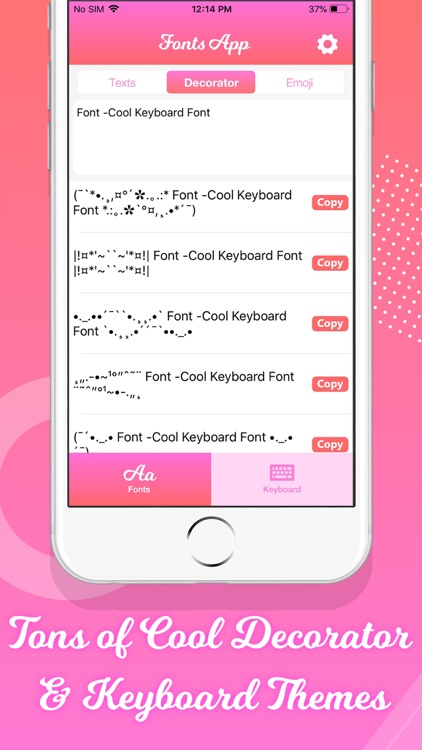 Fonts: Keyboard