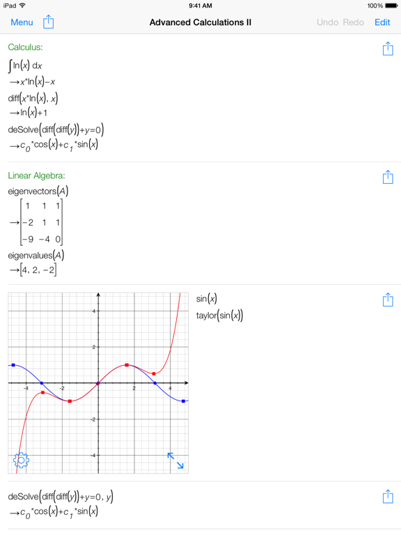 Mathematics with PocketCAS Pro Screenshot 3