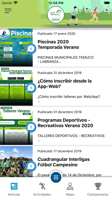 Deporte Municipal Temuco screenshot 2