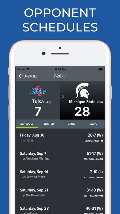 Tulsa Football Schedules screenshot-7