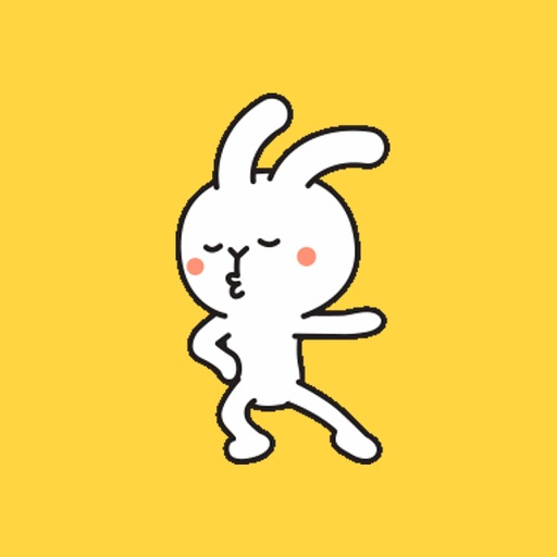 Funny Rabbit Dancing.s Sticker Icon