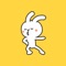 Funny Rabbit Dancing.s Sticker