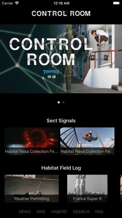 Control Room Habitat & AWS