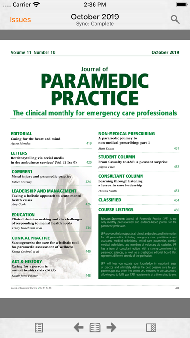 Journal of Paramedic Practice screenshot 2