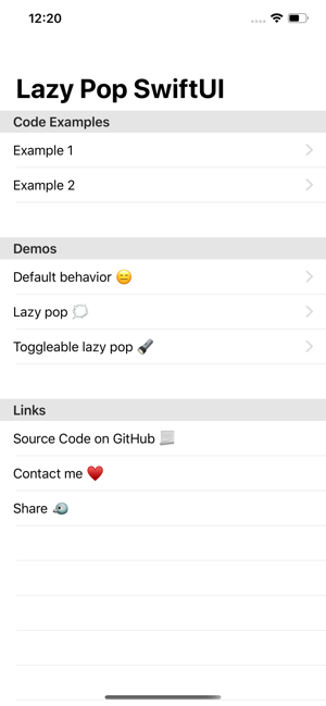 Lazy Pop SwiftUI Demo(圖2)-速報App