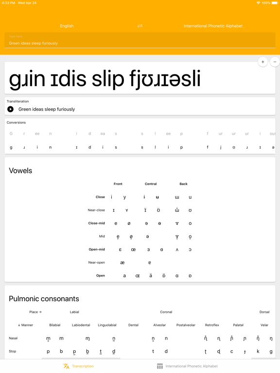 Screenshot #4 pour Phonetically Speaking