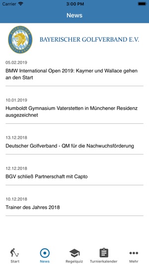 Bayerischer Golfverband(圖4)-速報App