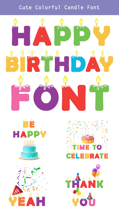 Happy Birthday CUstom FONt screenshot 4