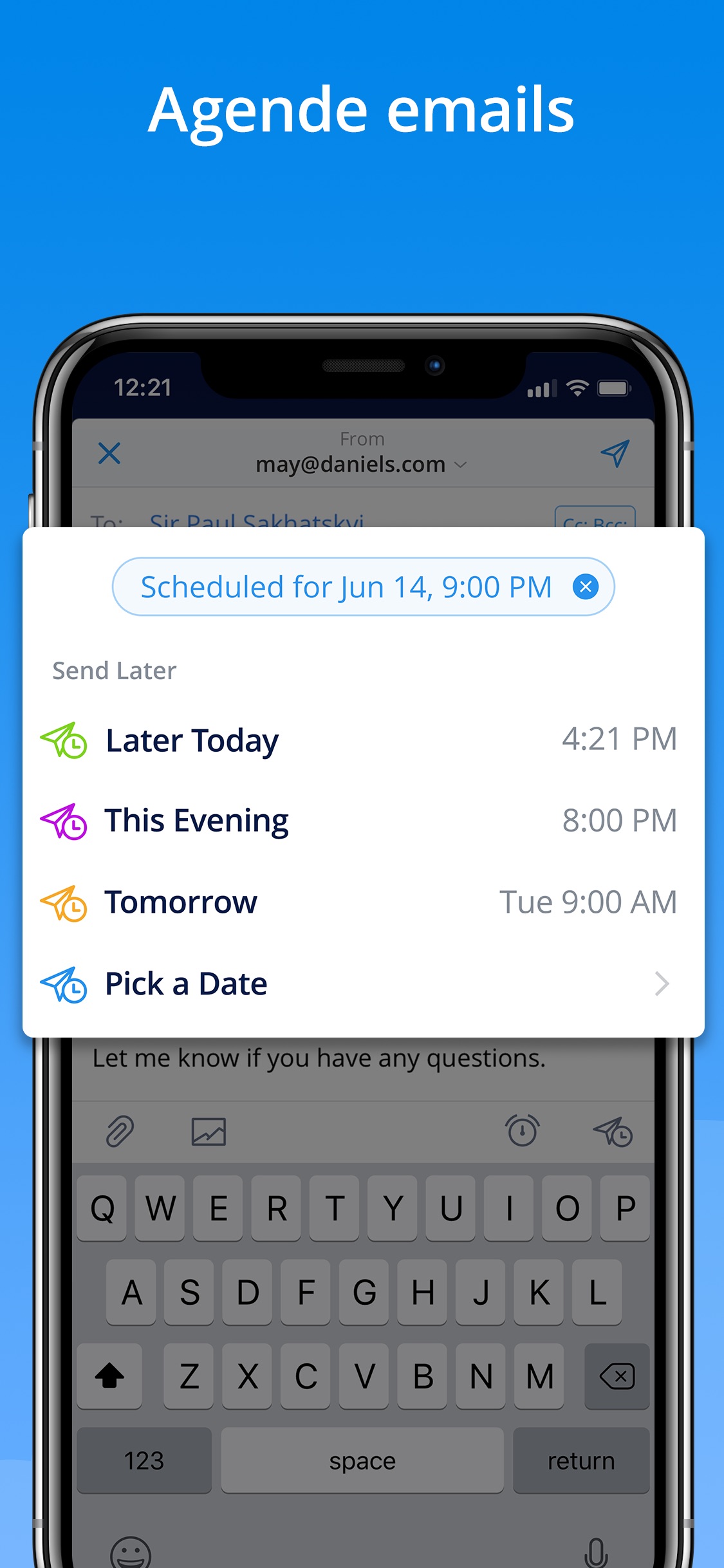 Screenshot do app Spark - Email App da Readdle
