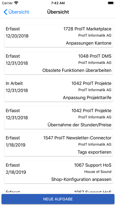 ProIT Projektverwaltung screenshot 4