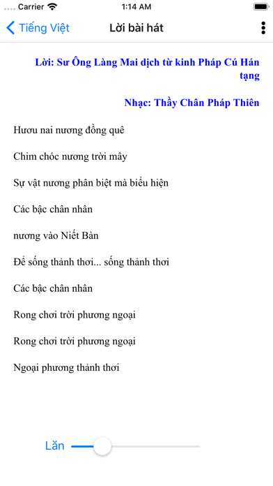 Thiền ca làng mai screenshot 2