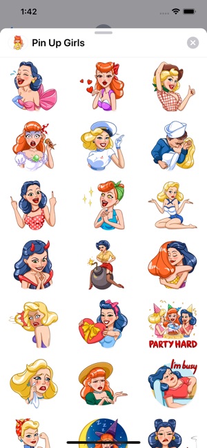 Pin Up Girls Sticker Pack(圖1)-速報App