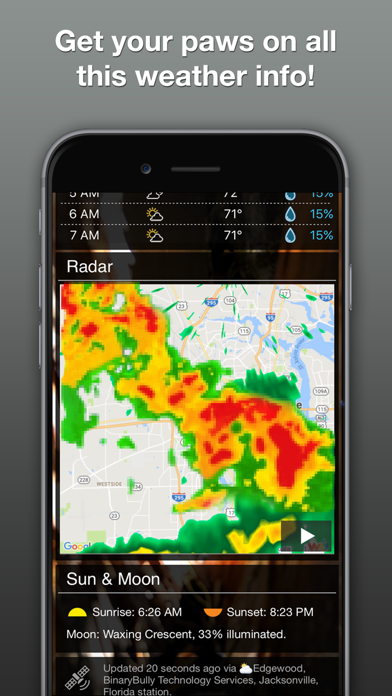 Weather Kitty: Weather + Radar Screenshot
