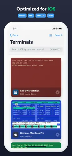 Screenshot 2 Termius - SSH client iphone