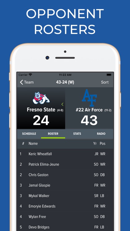 Air Force Football Schedules screenshot-8