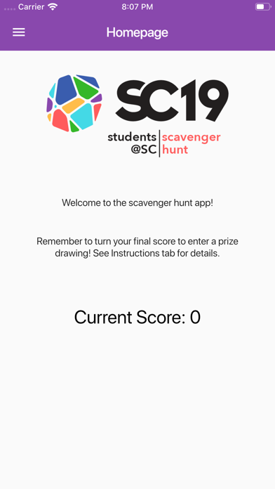 SC19 Student Scavenger Hunt screenshot 2