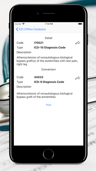ICD Offline Database screenshot 3