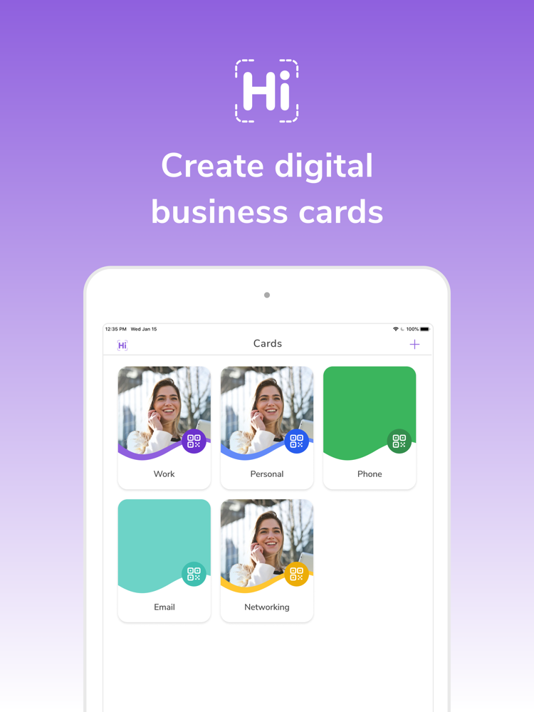 hihello digital business card app for iphone free