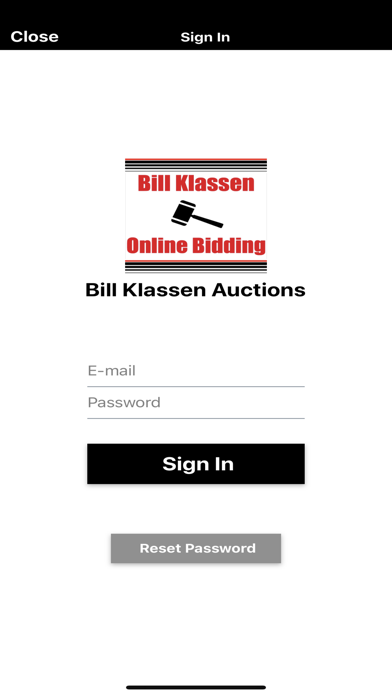 How to cancel & delete Bill Klassen Online Bidding from iphone & ipad 1