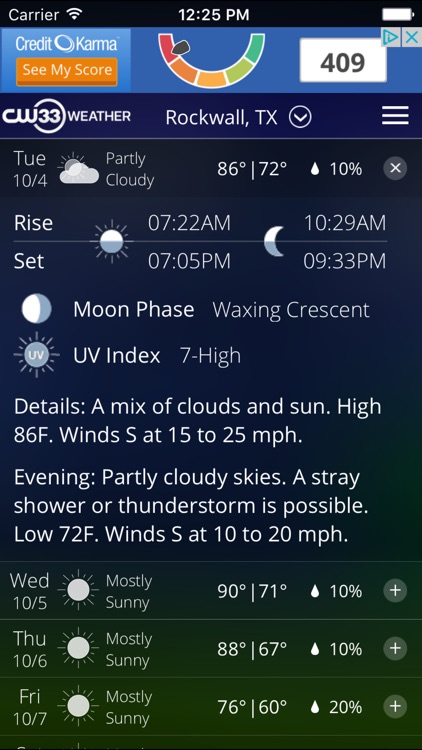 CW33 Dallas Texas Weather screenshot-3