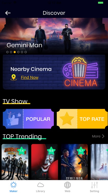 Show Box App &  Nearby Cinema