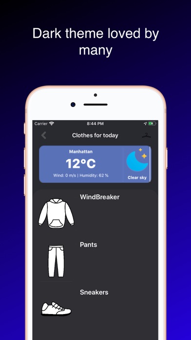 Подбор одежды: WeatherClothes screenshot 4