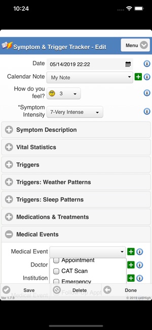 Symptom Trigger Tracker(圖2)-速報App