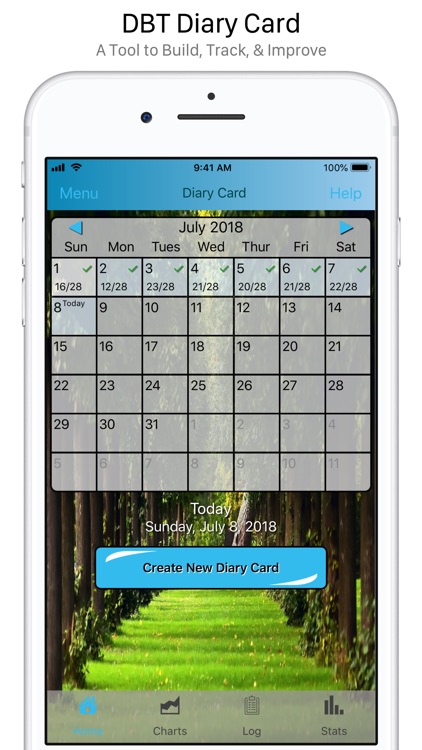 Simple DBT Skills Diary Card