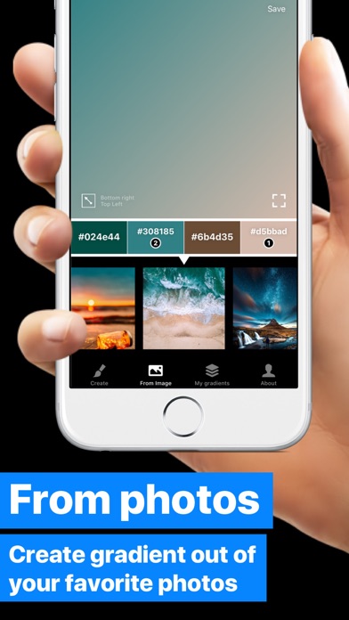 Gradients Maker Design Tool HD screenshot 2