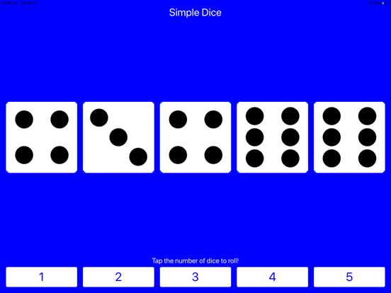 Simple Dice: Roll 1-5 Dice! Screenshots