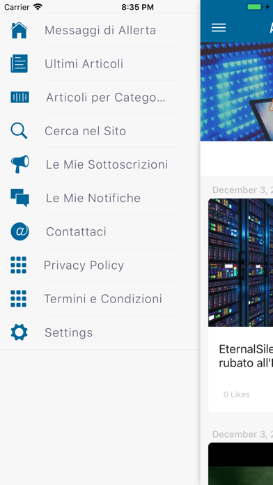 Allerta Pericoli Informatici screenshot 2