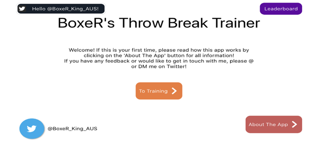 BoxeR's Throw Break Trainer