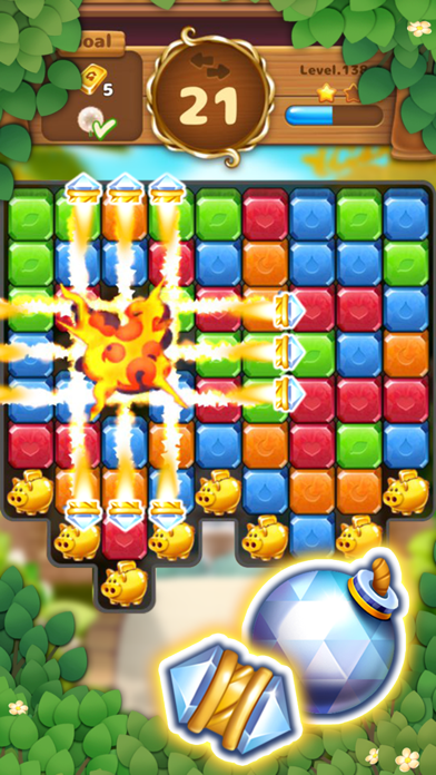 Jewels Garden : Blast Puzzle screenshot 2