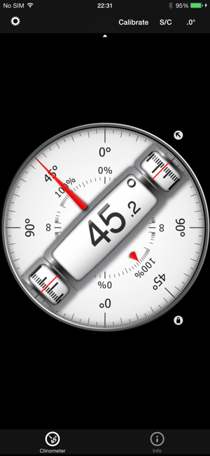 Ios App Clinometer 氣泡水平儀 傾斜儀 Dr 愛瘋app Navi