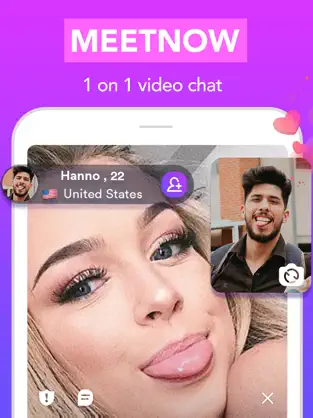 Captura de Pantalla 1 MeetNow: Random Video Chat iphone