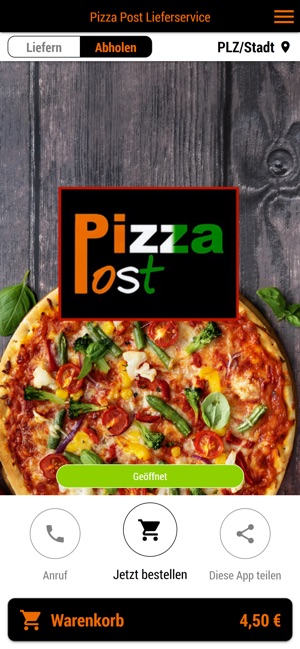 Pizza Post Lieferservice On The App Store