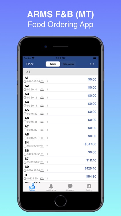 ARMS F&B Mobile Terminal