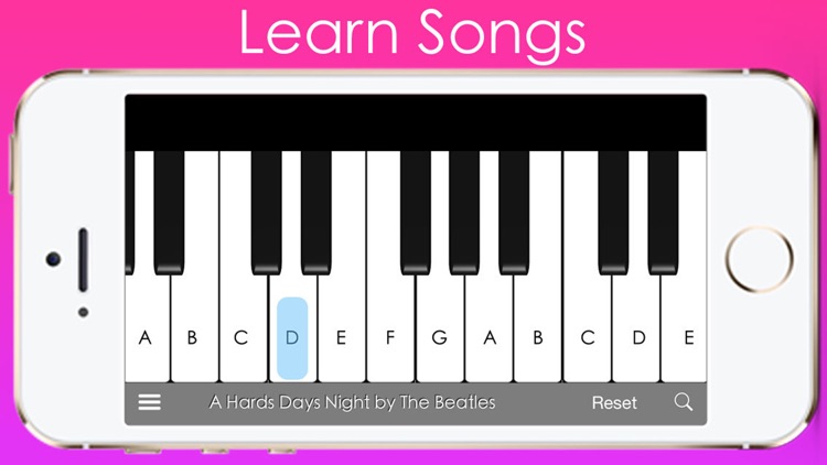 Piano with songs to play